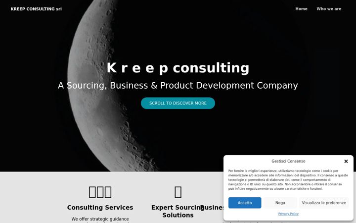 Skærmbillede af kreepconsulting.com