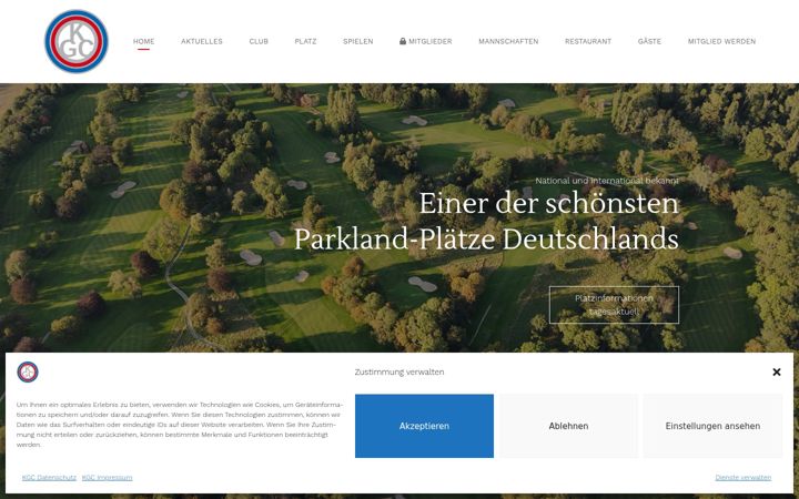 Screenshot of krefelder-gc.de