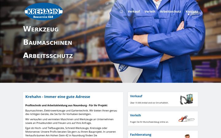 Screenshot of krehahn-bauservice.de