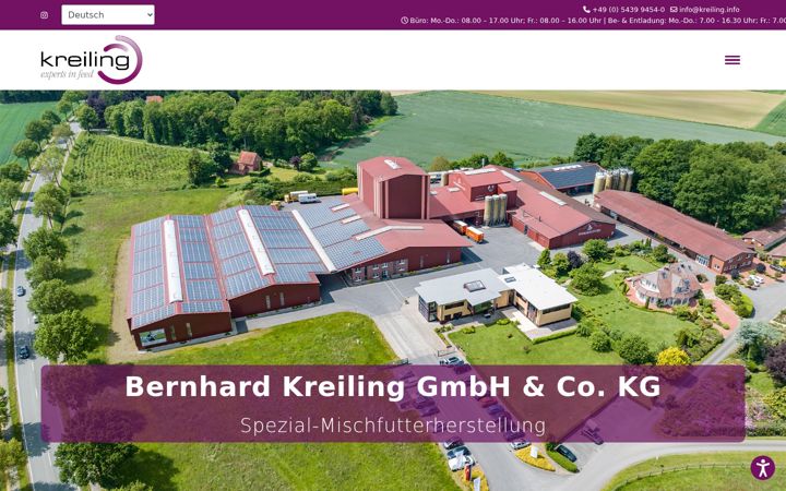 Screenshot of kreiling-gmbh.de