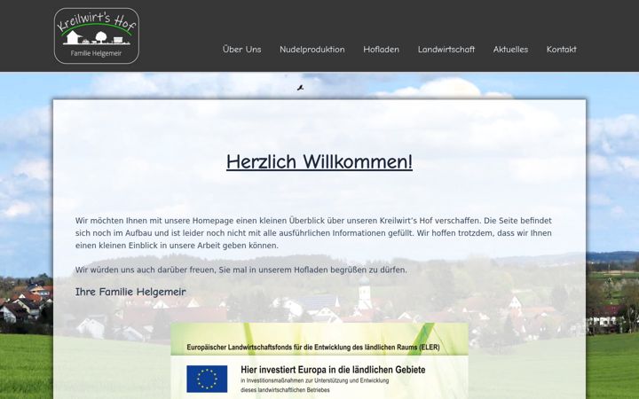 Screenshot of kreilwirtshof.de