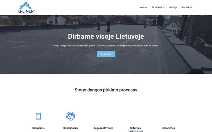 Screenshot of kreiner.lt