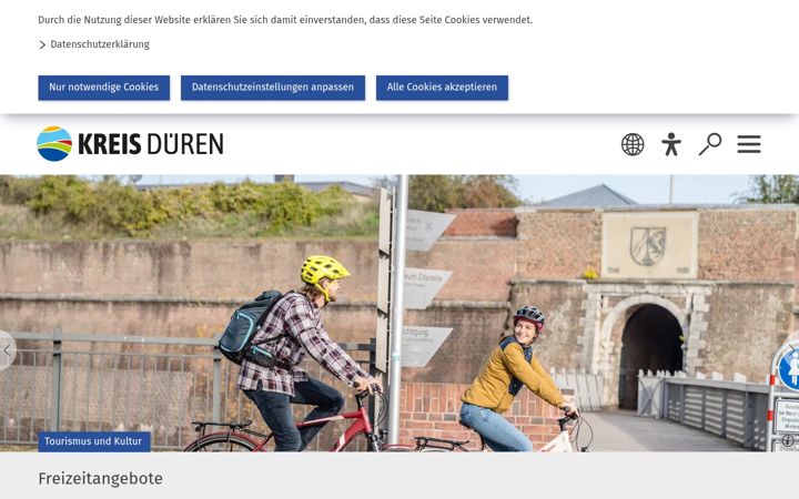 Screenshot of kreis-dueren.de