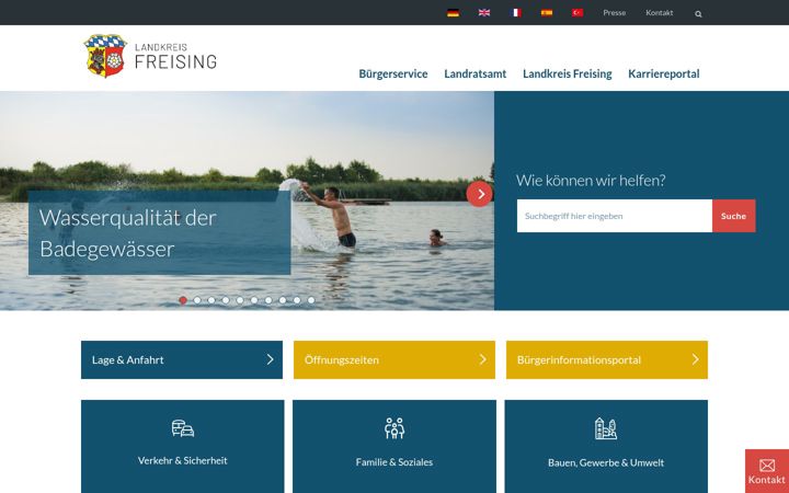 Screenshot of kreis-freising.de