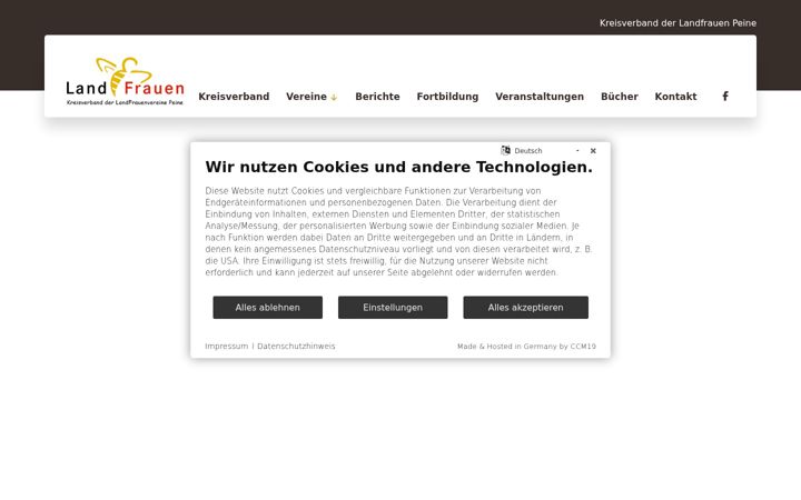 Screenshot of kreis-landfrauen-peine.com