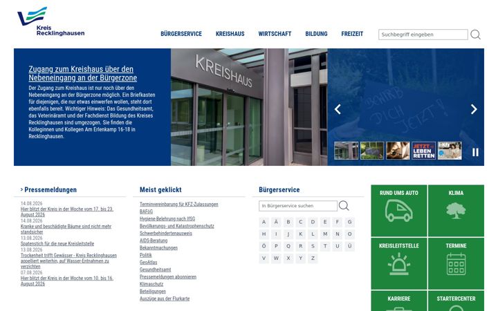 Screenshot of kreis-re.de