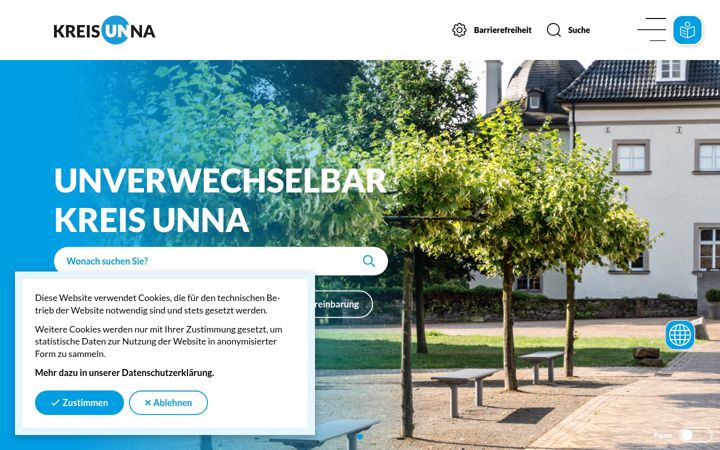 Screenshot of kreis-unna.de