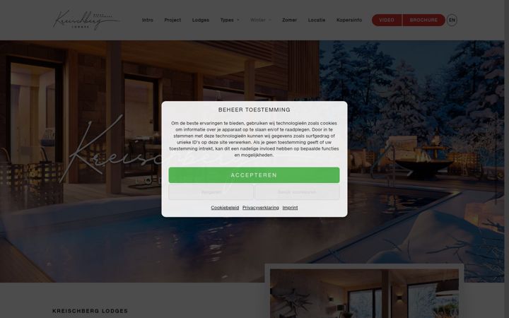 Screenshot of kreischberglodges.nl