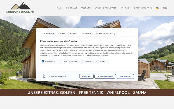 Screenshot of kreischbergsicht.at