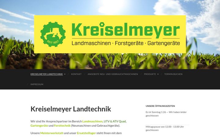 Screenshot of kreiselmeyer-landtechnik.de
