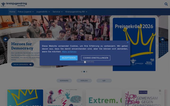 Screenshot of kreisjugendring-rv.de