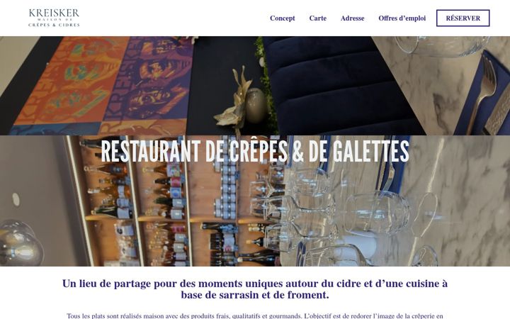 Screenshot of kreiskercreperie.fr