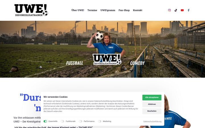 Screenshot of kreisligatrainer.de