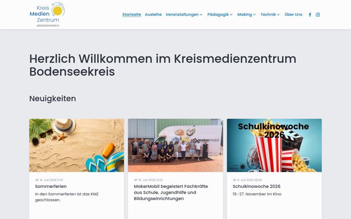 Screenshot of kreismedienzentrum-bodenseekreis.de
