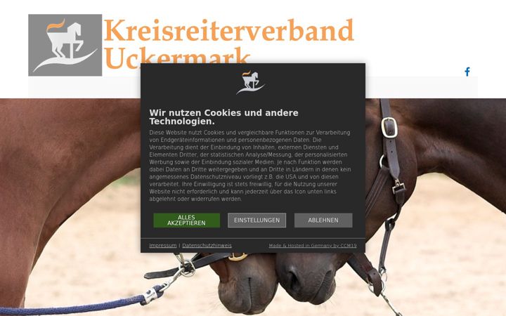 Screenshot of kreisreiterverband-uckermark.de