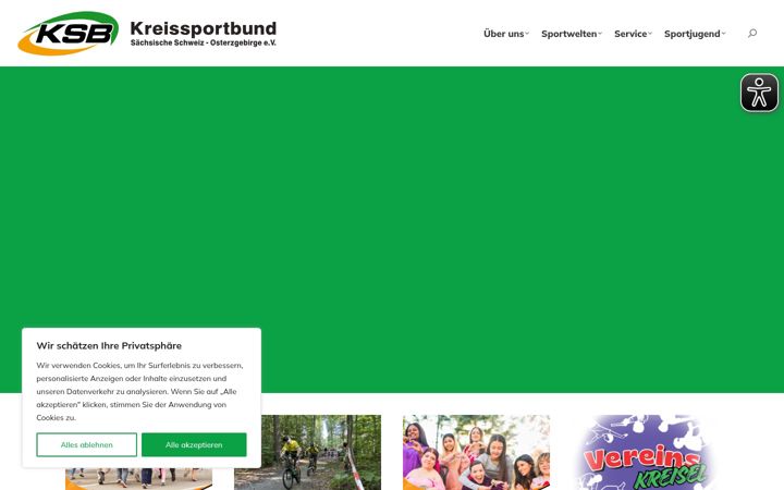 Screenshot of kreissportbund.net