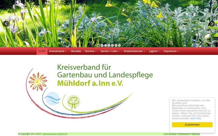 Screenshot of kreisverband-gartenbau-muehldorf.de