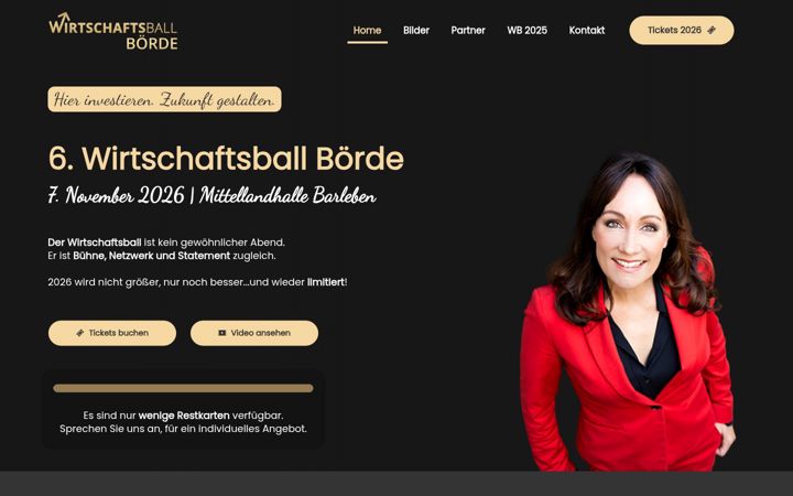 Screenshot of kreiswirtschaftsball.de