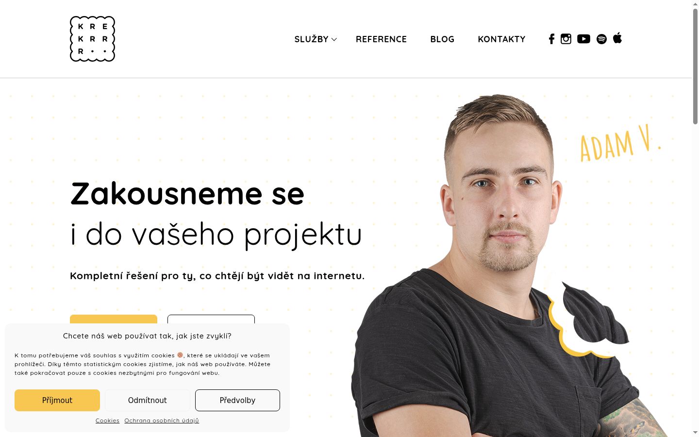 Screenshot des Einwilligungsbanners vor jeglicher Interaktion
