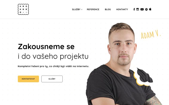 Screenshot of krekrrr.cz
