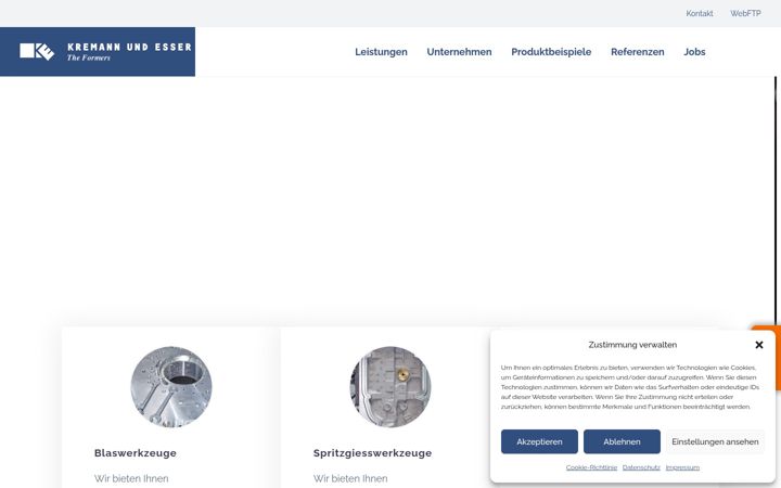Screenshot of kremann-esser.de