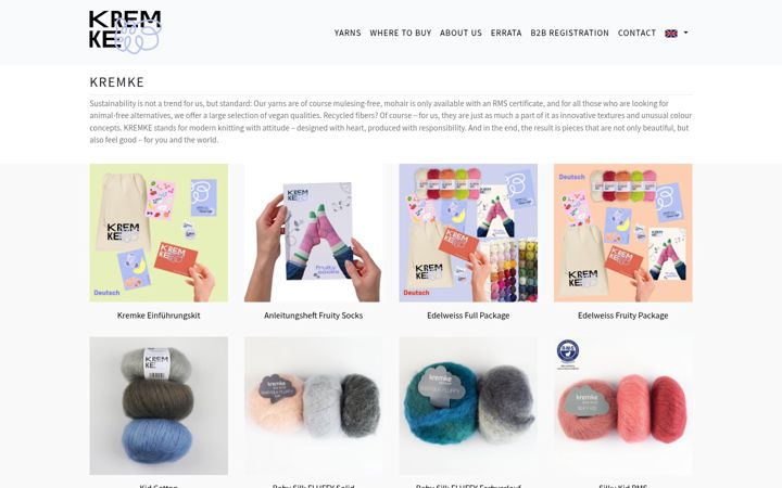 Screenshot of kremkesoulwool.com