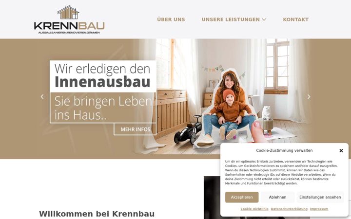 Screenshot of krennbau.at