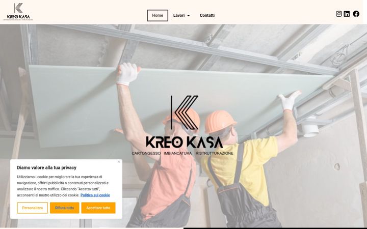 Screenshot of kreokasa.it