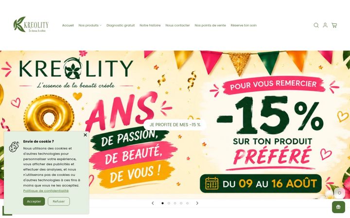 Screenshot of kreolity.com