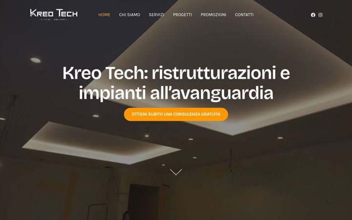 Screenshot of kreotech.it