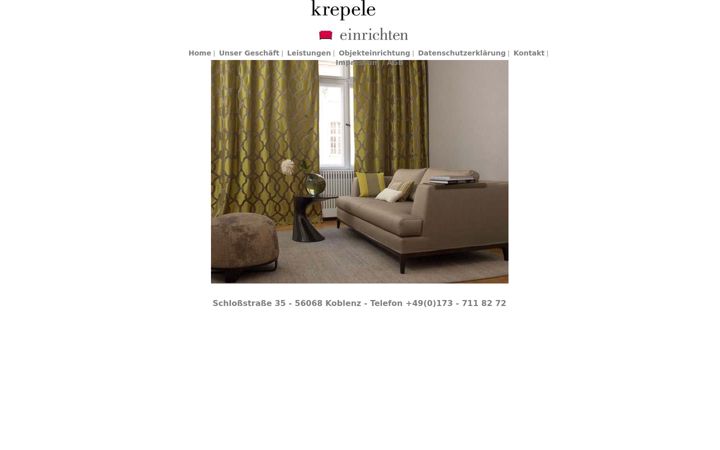 Screenshot of krepele-einrichten.de