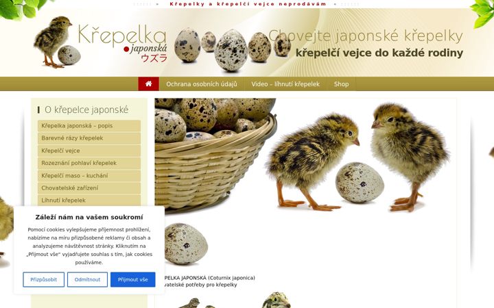 Screenshot of krepelkajaponska.cz