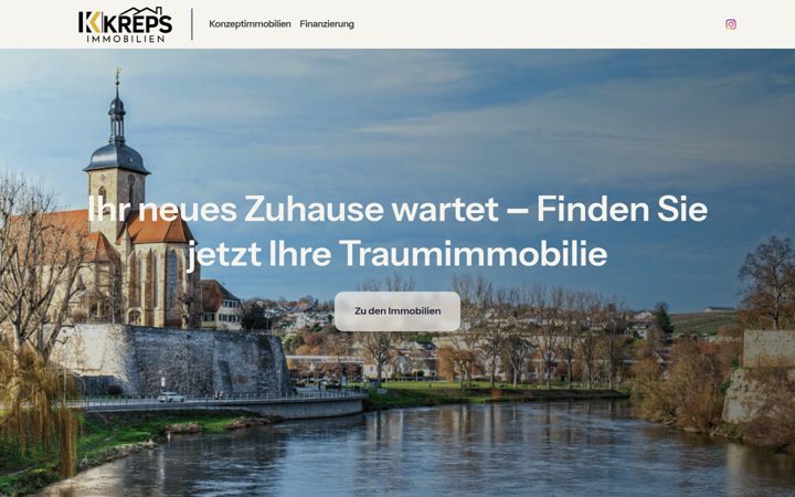 Screenshot of kreps-immobilien.de