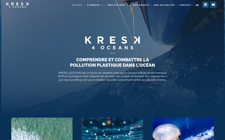 Snímek obrazovky kresk4oceans.com