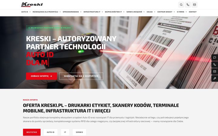 Snímek obrazovky kreski.pl