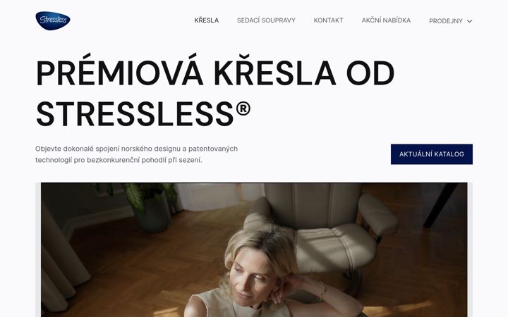 Snímek obrazovky kresla.com