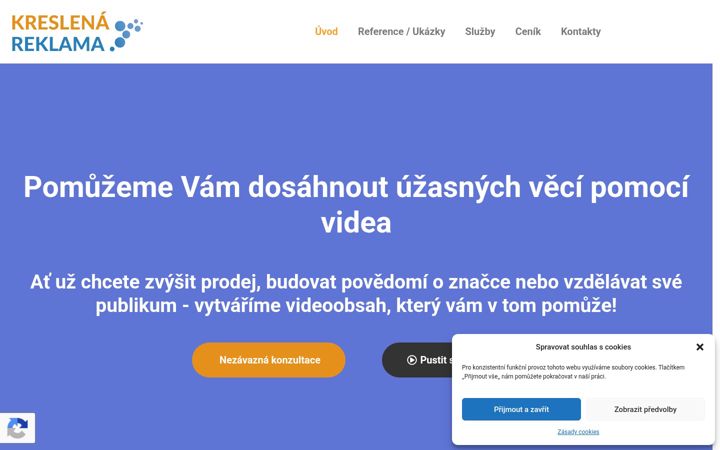Screenshot of kreslenareklama.cz