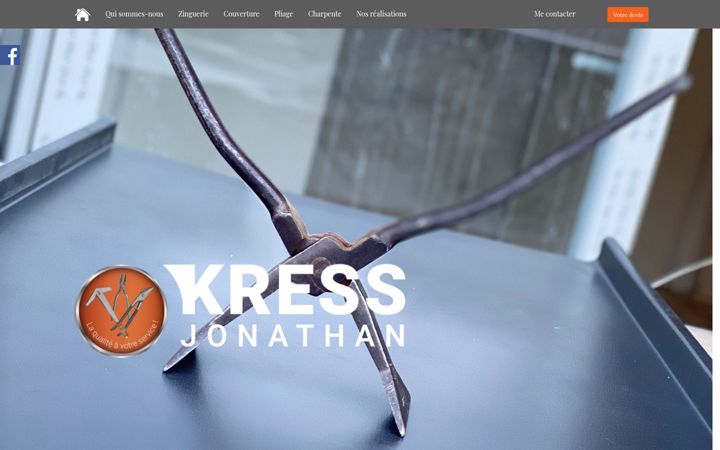 Screenshot of kress-zinguerie.fr
