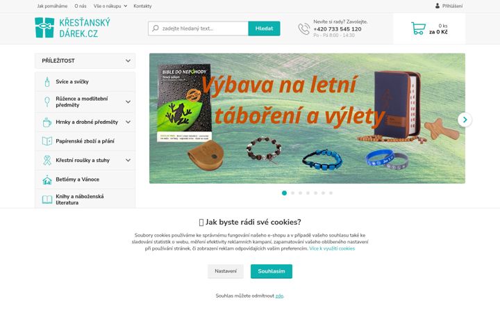 Screenshot of krestanskydarek.cz
