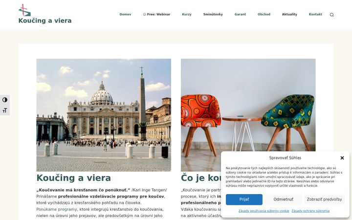 Screenshot of krestanskykoucing.sk