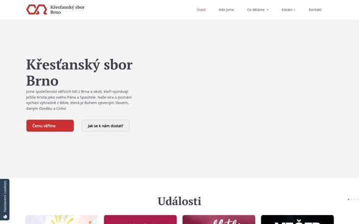 Screenshot of krestanskysborbrno.cz