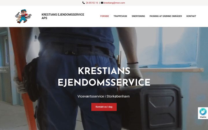 Screenshot of krestians-ejendomsservice.dk