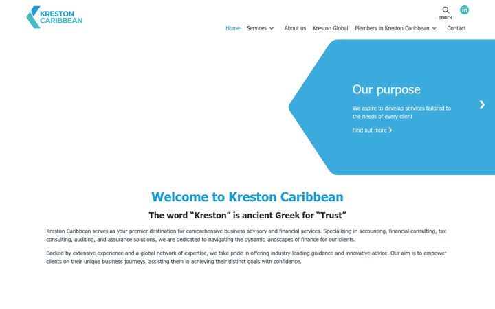 Screenshot of kreston-caribbean.com