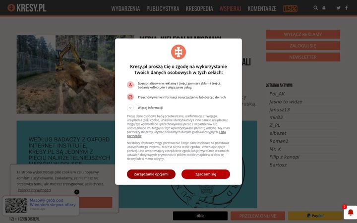 Screenshot of kresy.pl