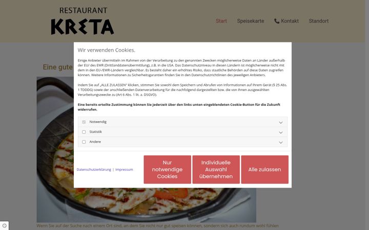 Screenshot of kreta-buende.de
