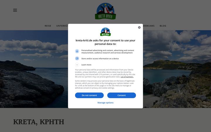 Screenshot of kreta-kriti.de