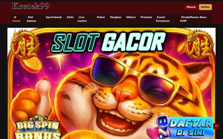Screenshot of kretek99.com