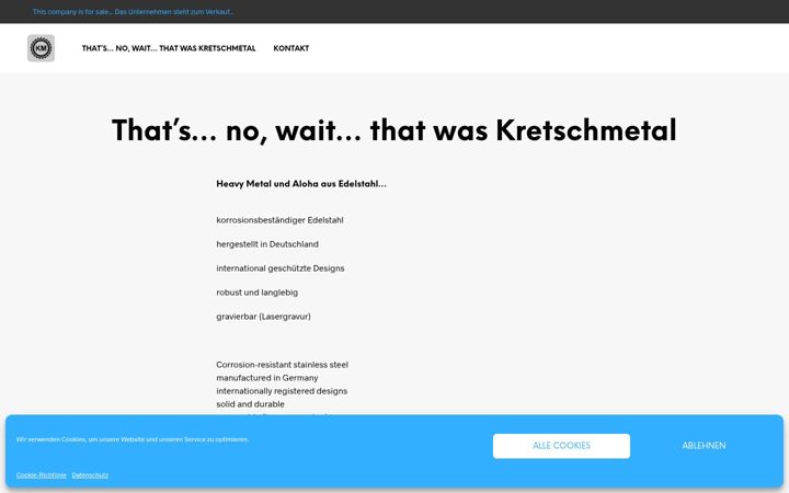 Screenshot of kretschmetal.com