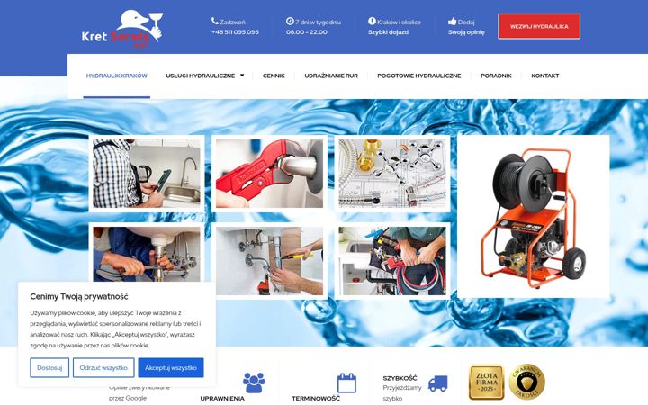 Screenshot of kretserwis.com