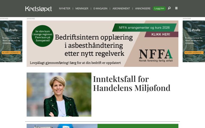Screenshot of kretslopet.no